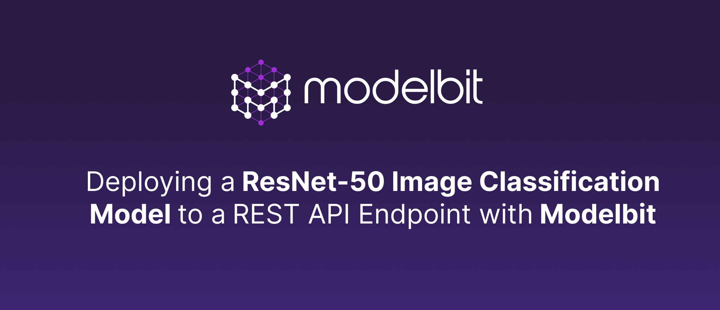 Deploying a Image Classification Model to a REST API Endpoint